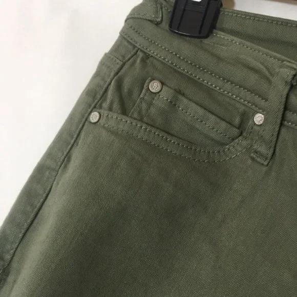 Celebrity Pink Jean Shorts Cut Off Frayed Green - Picture 8 of 8